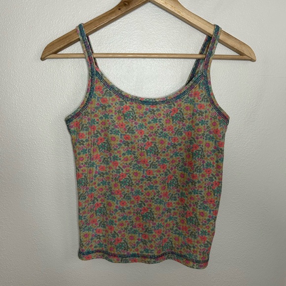 Natural Life Thermal Cami Tank Top Floral Patterned Size S Small - Picture 2 of 6